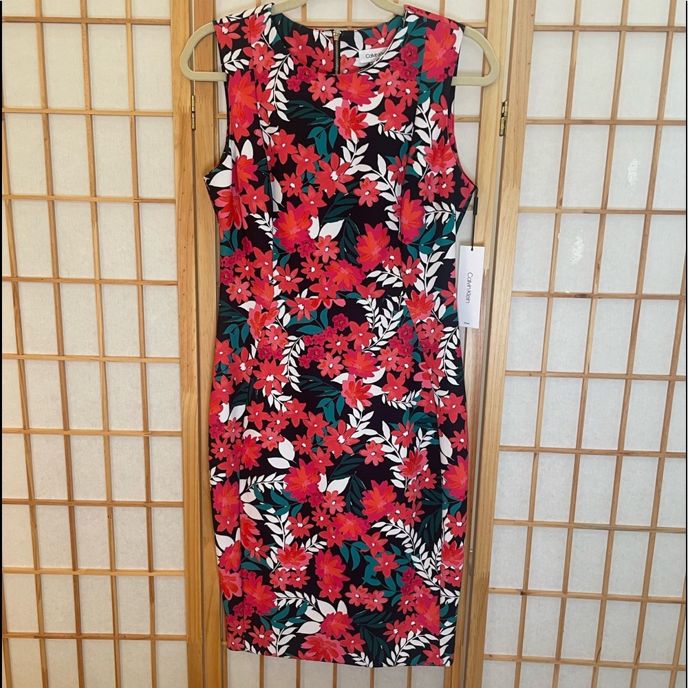 Calvin Klein Fionna Knit Sheath Dress NWT Sz 8